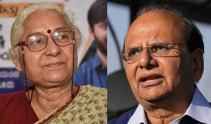 Medha Patkar & Lieutenant Governor VK Saxena